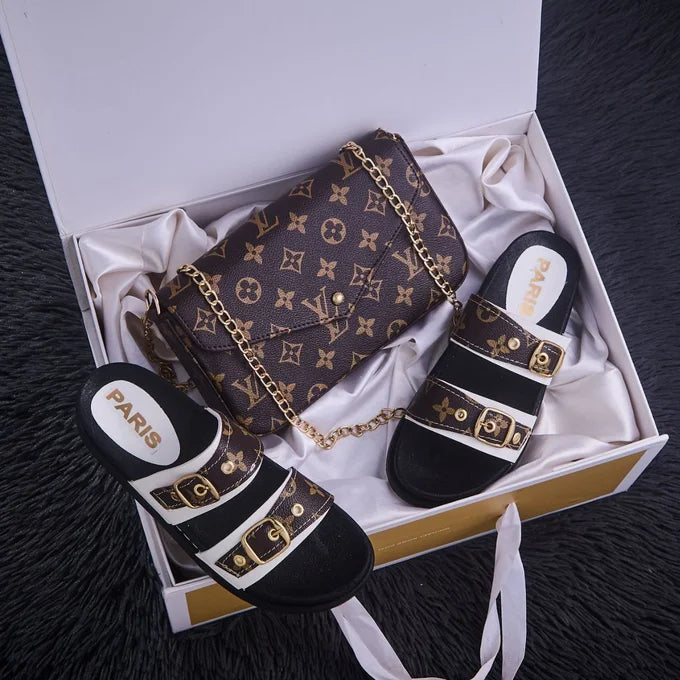 صندالة أنيقة + حقيبة فاخرة + عطر مجاني 🎁
